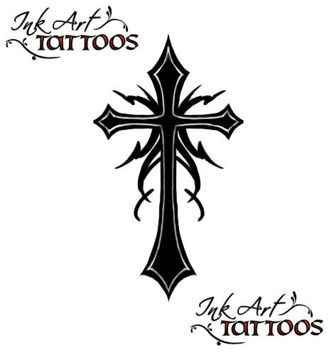 gothic cross tattoo flash Gothic Cross Tattoo Flash