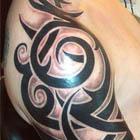 Large Tribal Arm Tattoo