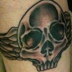 Skull with Wings Tattoo
