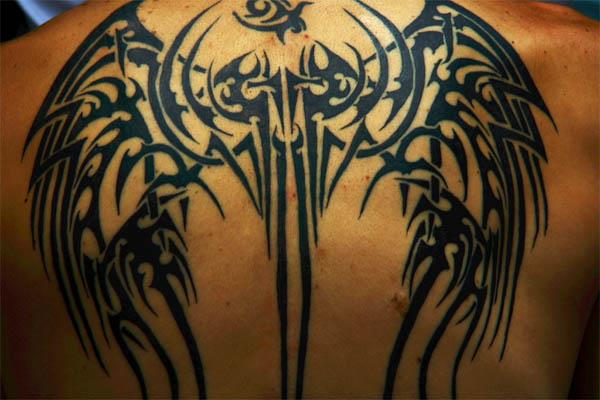 tribal wing back tattoo Tribal Wings Tattoo