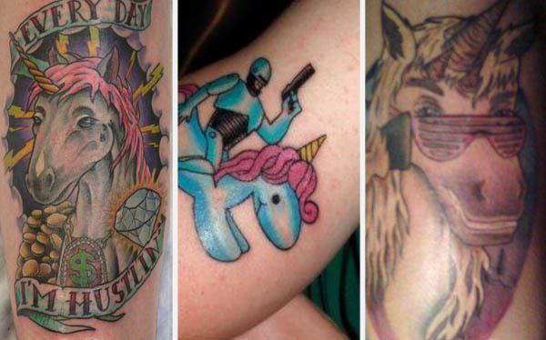 Unbelievably Weird Unicorn Tattoos Unbelievably Weird Unicorn Tattoos