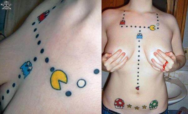 pacman tattoo 80s Tattoos That Are Totally Rad