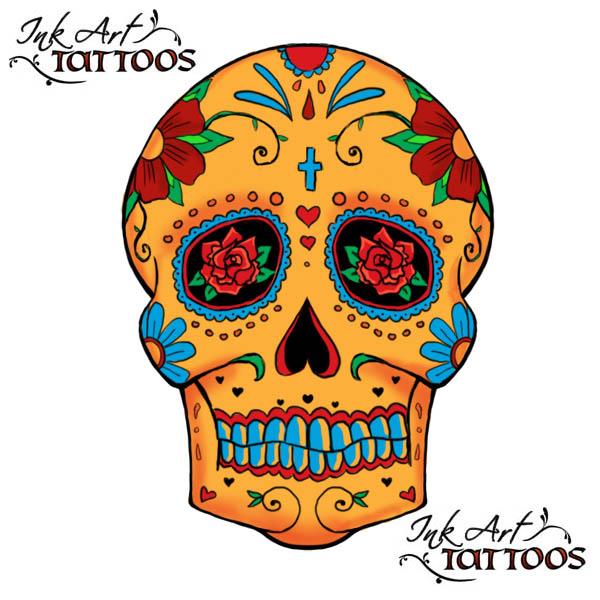 Sugar Skull Tattoo Flash « Ink Art Tattoos
