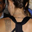 Angelina Jolie Sanskrit Prayer Tattoo