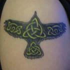 Flying Celtic Bird Tattoo