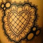 Kukula Lace Heart Tattoo