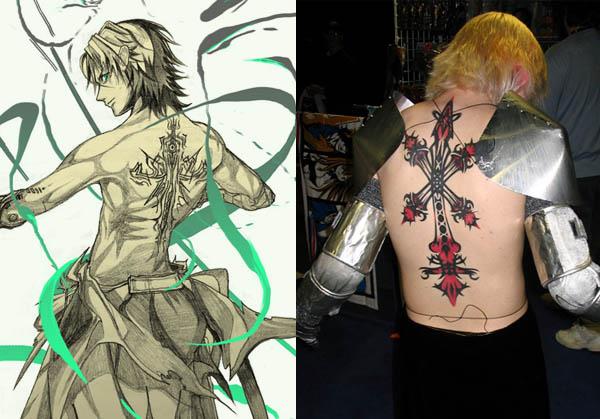 Sidney Vagrant Story Rood Inverse tattoo iat Video Game Characters with Cool Tattoos