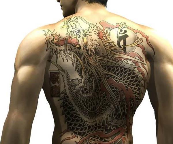 Takaya Kuroda Yakuza Tatoo iat Video Game Characters with Cool Tattoos