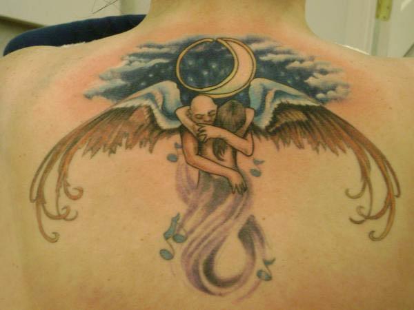 Embrace in Moonlit Serenade Tattoo « Ink Art Tattoos