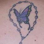 Rosary Butterfly Tattoo