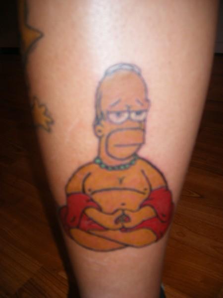 221 450x600 Simpsons Homer Buddha