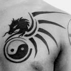 Dragon Yin Yang Chest Piece
