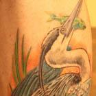 Blue Heron Bird Tattoo