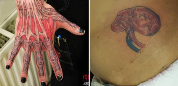 13 Creepiest Anatomical Tattoos 13 Creepiest Anatomical Tattoos