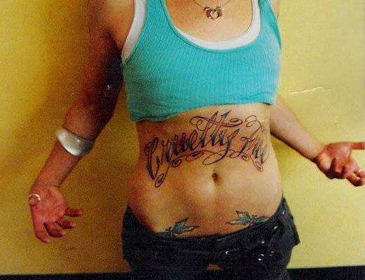 Cruelty Free Stomach Tattoo