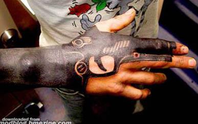 Handgun Hand Tattoo Handgun Hand Tattoo