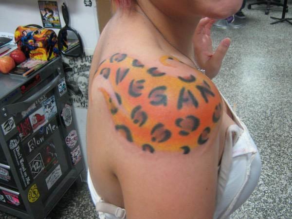 animal print tattoo. zebra print tattoos.