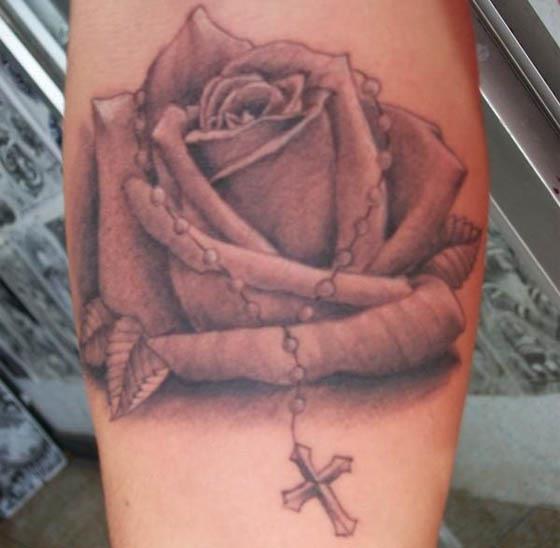Rosary Rose Tattoo Roasary Rose Tattoo