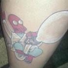 Zoidberg Riding Sperm Tattoo