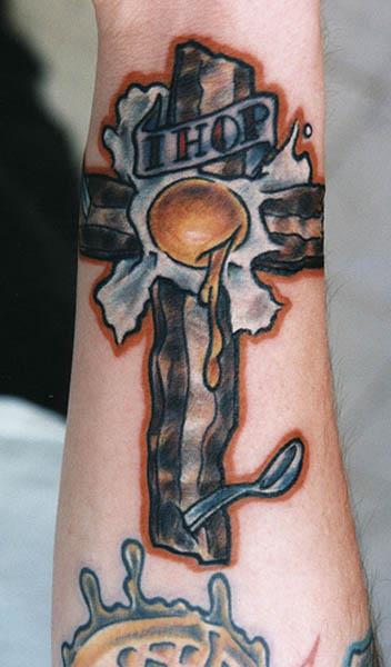 bacon and egg ihop cross Bacon Tattoos Are Good For Me