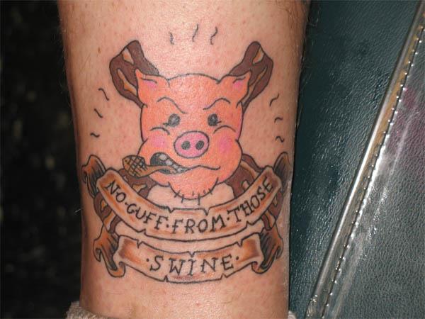 no guff from those swin pig tattoo Bacon Tattoos Are Good For Me