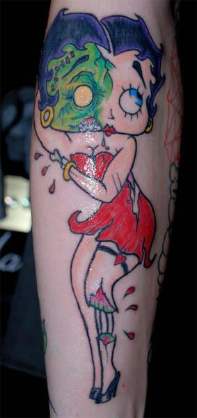 zombie betty boop tattoo Zombie Betty Boop Tattoo