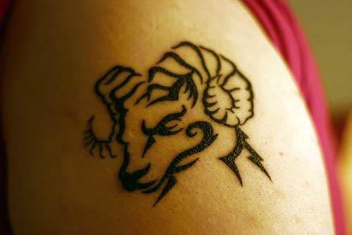 Tribal Aries Ram Tattoo « Ink Art Tattoos