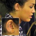 Miley Cyrus Love Ear Tattoo
