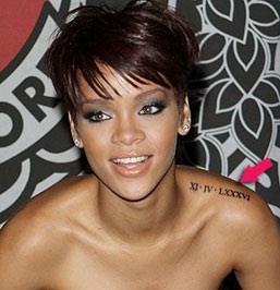 Rihanna 10 All 19 of Rihanna’s Tattoos