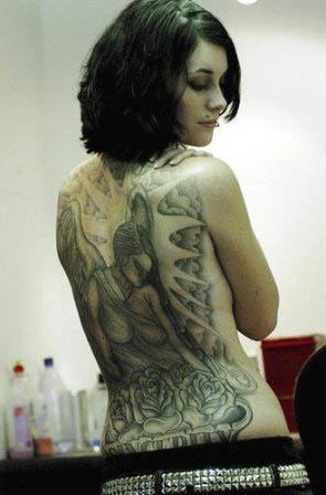 beautiful angel tattoo Beautiful Angel Back Tattoo