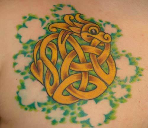 celtic knot dragon tattoo Celtic Knot Dragon Tattoo