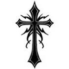 Gothic Cross Tattoo Flash