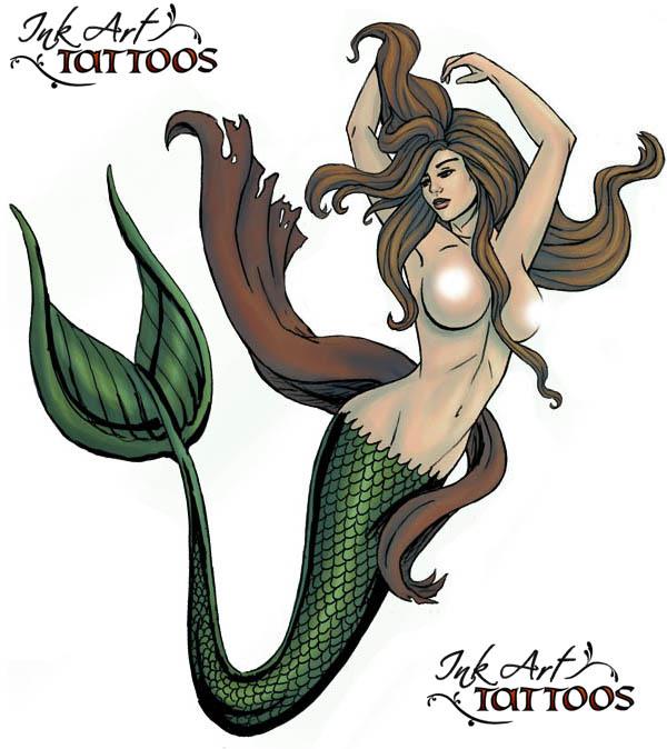 mermaid flash Mermaid Tattoo Flash