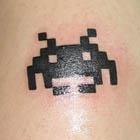 Space Invaders Tattoo