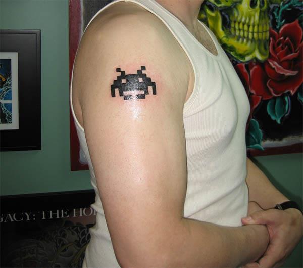 video game space invaders tattoo Space Invaders Tattoo
