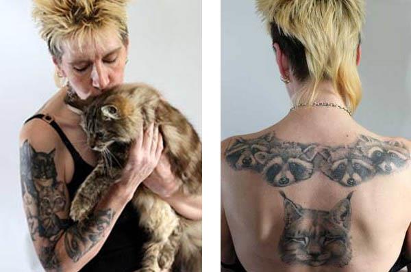 Dying Woman Gets Tattoos of 20 Pets 2009 Tattoo Trends