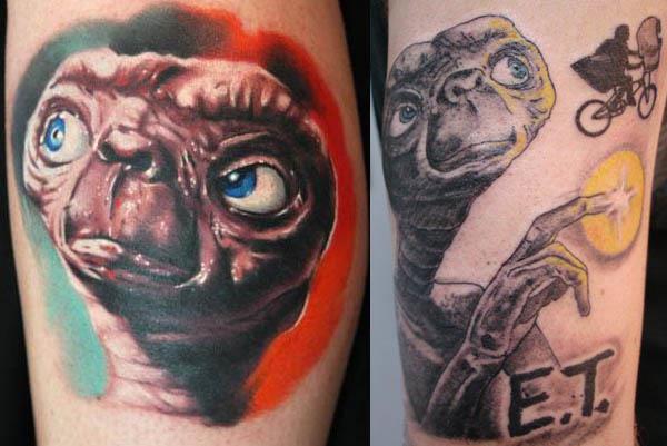 ET tattoos 80s Tattoos That Are Totally Rad