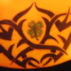 Tribal 4 Leafed Clover Tattoo
