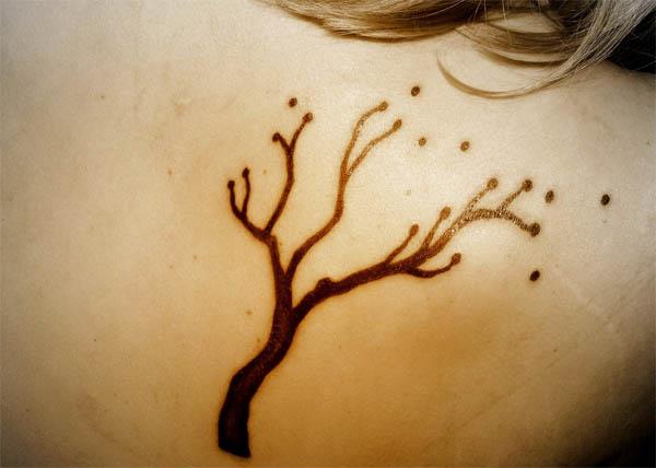 black tree shoulder tattoo Black Tree Shoulder Tattoo