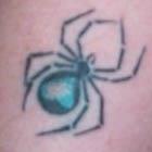 Blue Spider Tattoo