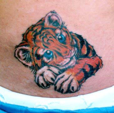 cute baby tiger tattoo Cute Baby Tiger Tattoo