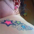 Neon Stars Tattoo