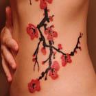 Cherry Blossom Side Tattoo