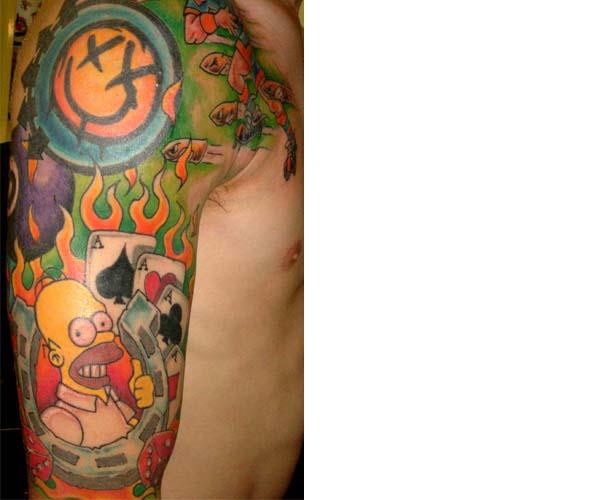 thumbs up homer tattoo Celebrate 20 Years of The Simpsons with 20 Tattoos