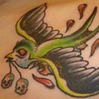 Zombie Swallow Tattoo
