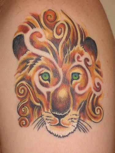 Narnia inspired lion tattoo Narnia Inspired Lion Tattoo