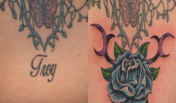 Troy Rose Coverup Tattoo Clever Cover Up Tattoos After The Break Up