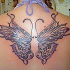 Back Butterfly Wings Tattoo