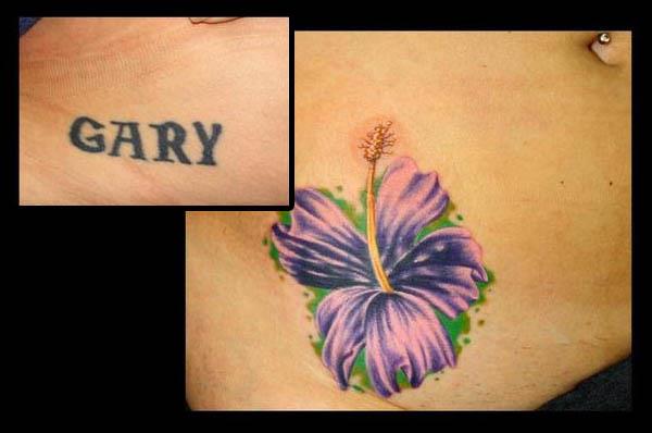 gary flower tattoo cover up Clever Cover Up Tattoos After The Break Up