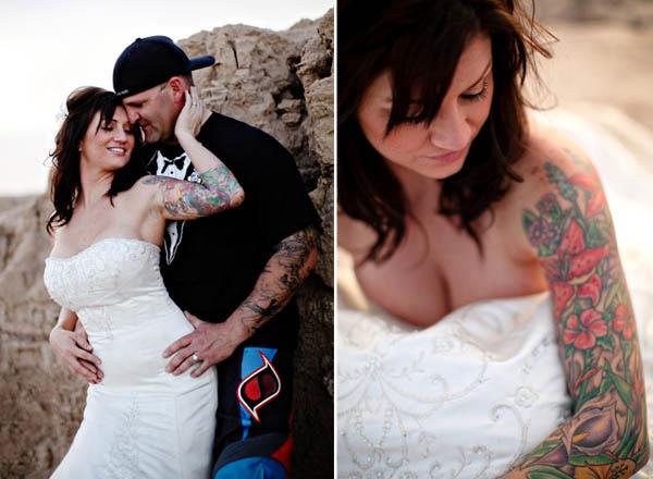 rock n roll tattooed bride Tattooed Bride and Groom